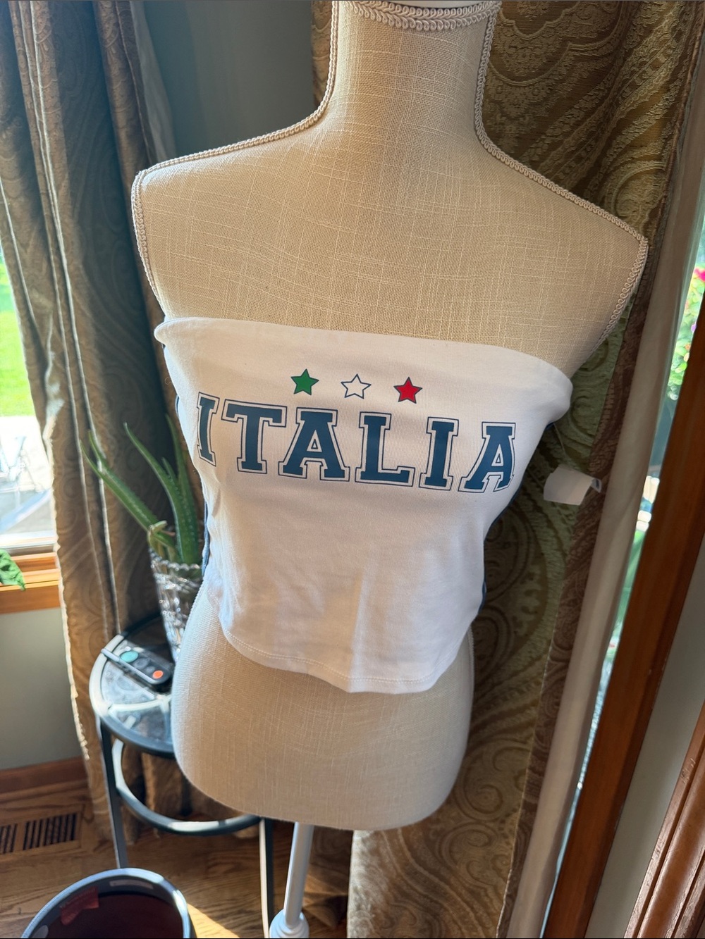 Lelis White Italia Strapless Tube Top